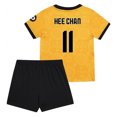 Wolves Hee-chan Hwang #11 Hjemmebanesæt Børn 2025-26 Kort ærmer (+ korte bukser)